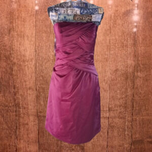 Alfred Angelo Strapless Purple Dress